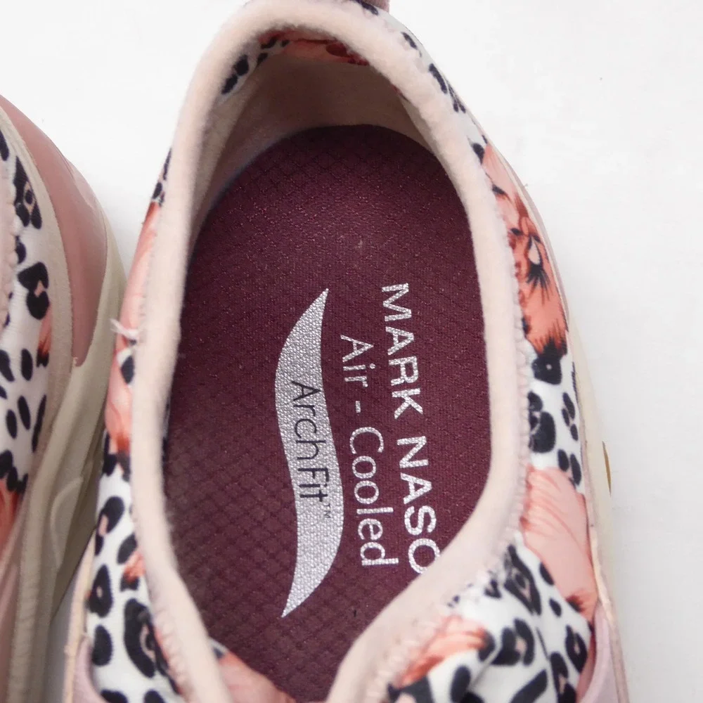 Mark Nason A Linear Kenley Womens Sneakers Pink Arch Fit Slip On Floral 8.5